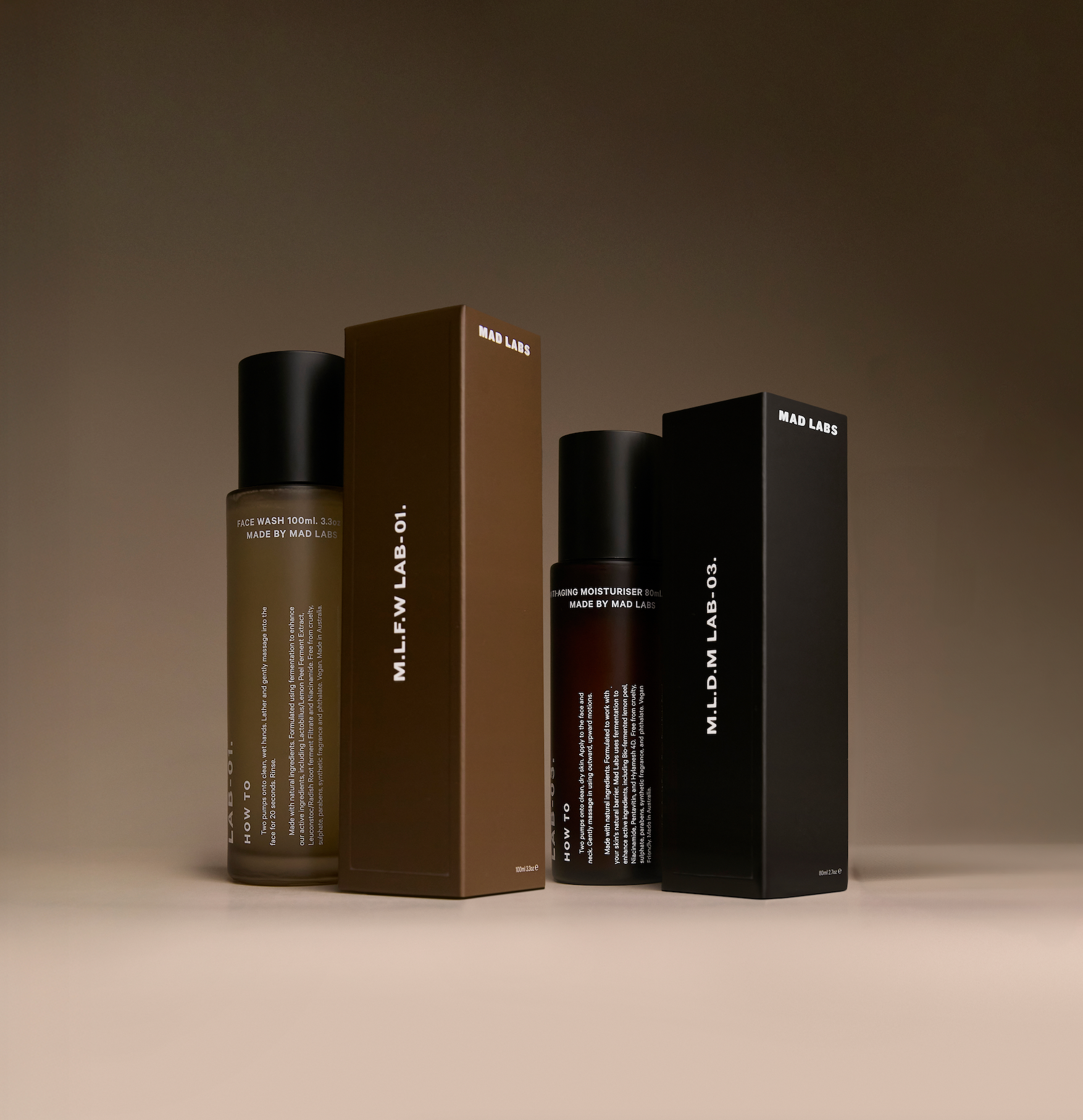 ANTI-AGING MOISTURISER + DEEP CLEANSING FACE WASH